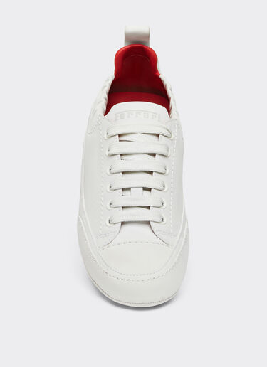 Ferrari Driving trainers in nubuck leather Optical White 22037f
