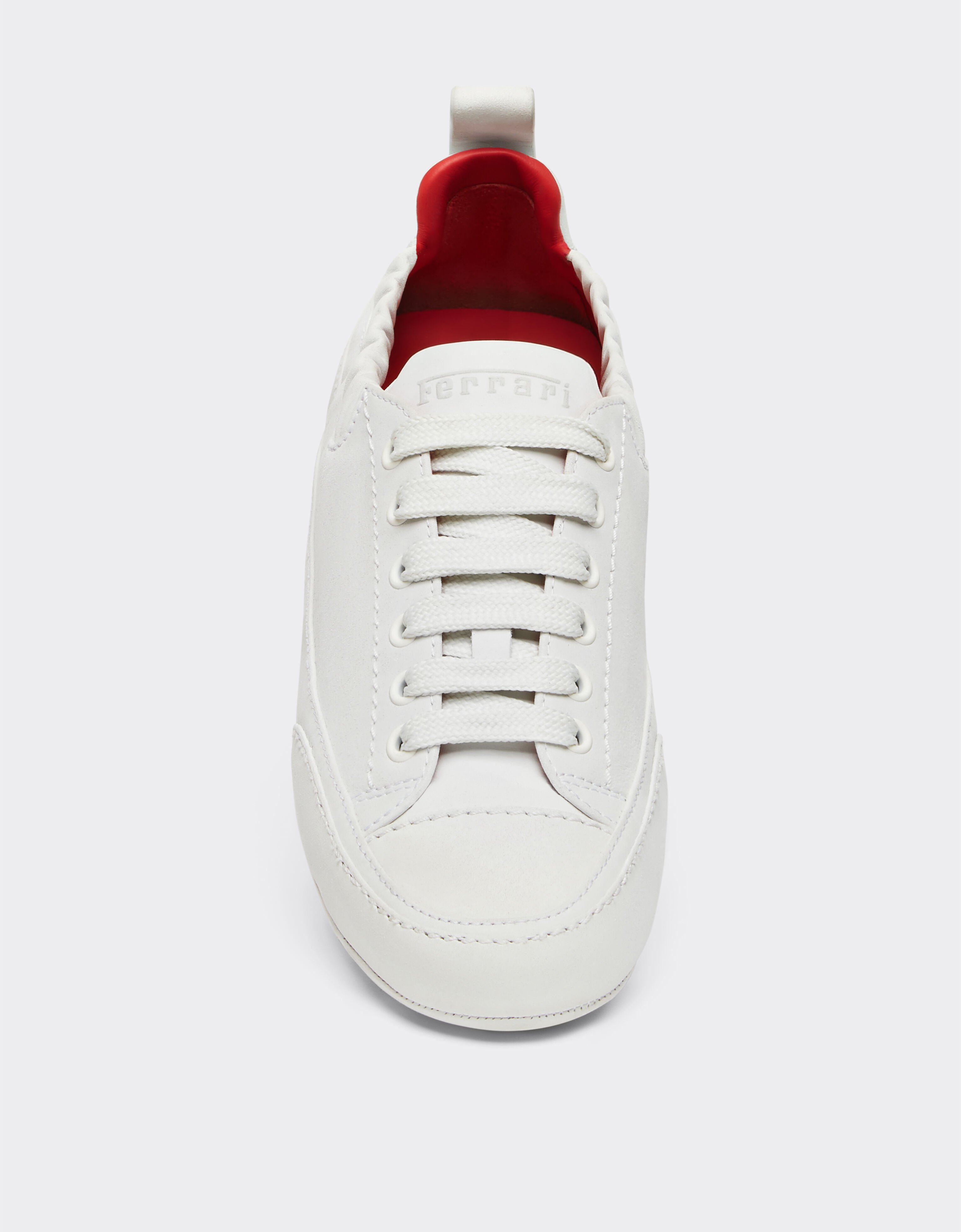 Ferrari Driving trainers in nubuck leather Optical White 22037f