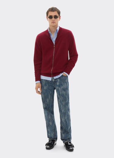 Wool and cashmere cardigan Ferrari Wool and cashmere cardigan Cherry 22842f