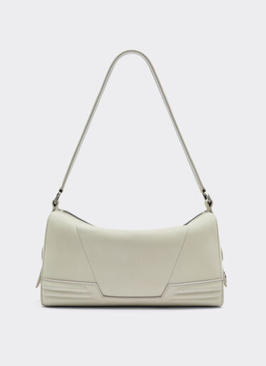 Ferrari Ferrari GT soft shoulder bag in nubuck leather Ecru 22118f