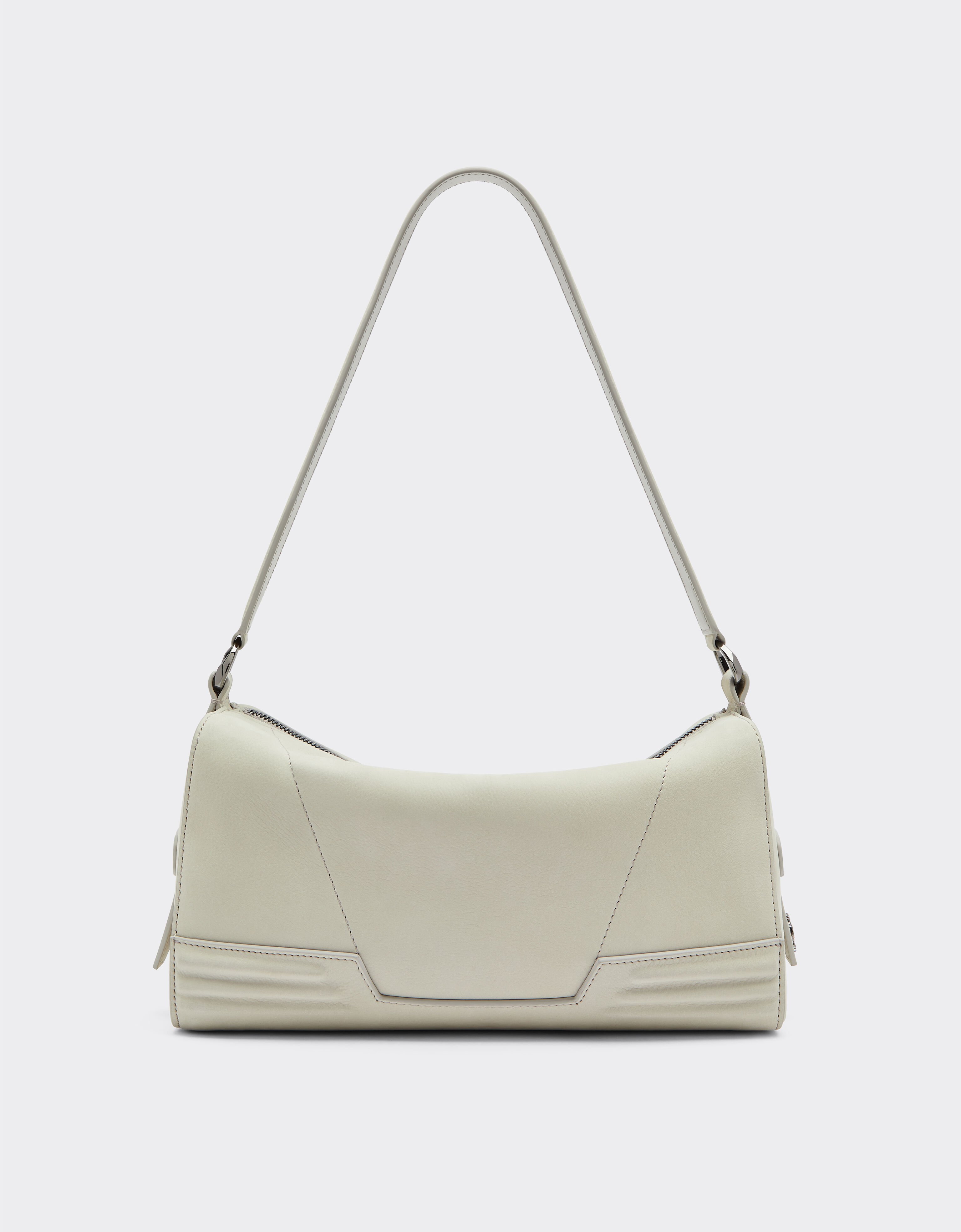 Ferrari Ferrari GT soft shoulder bag in nubuck leather Ecru 22118f