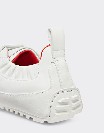 Ferrari Driving trainers in nubuck leather Optical White 22037f