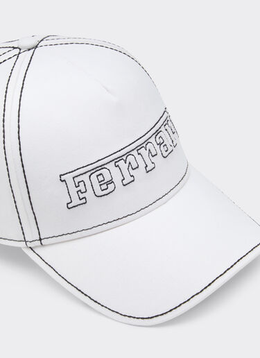 Ferrari Baseball cap with Ferrari logo Optical White 49116f