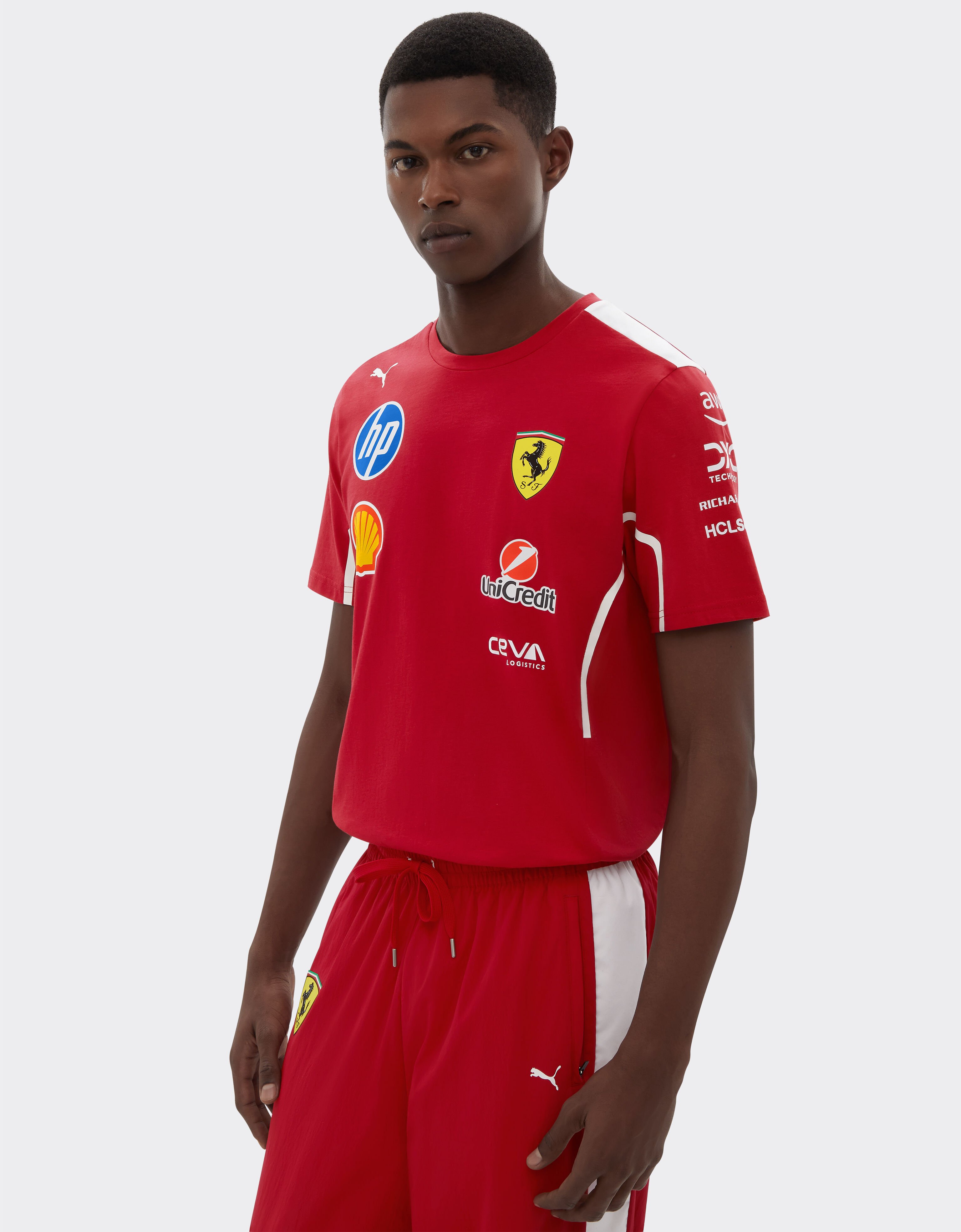 Ferrari Puma for Scuderia Ferrari HP 2025 Team T-shirt Cherry LA020f