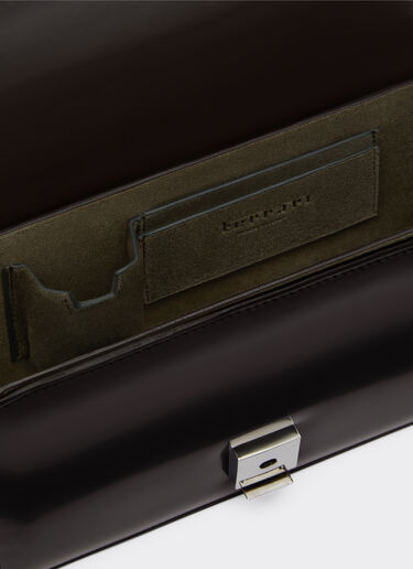 Ferrari Ferrari GT crossbody bag in brushed leather Dark Brown 21368f