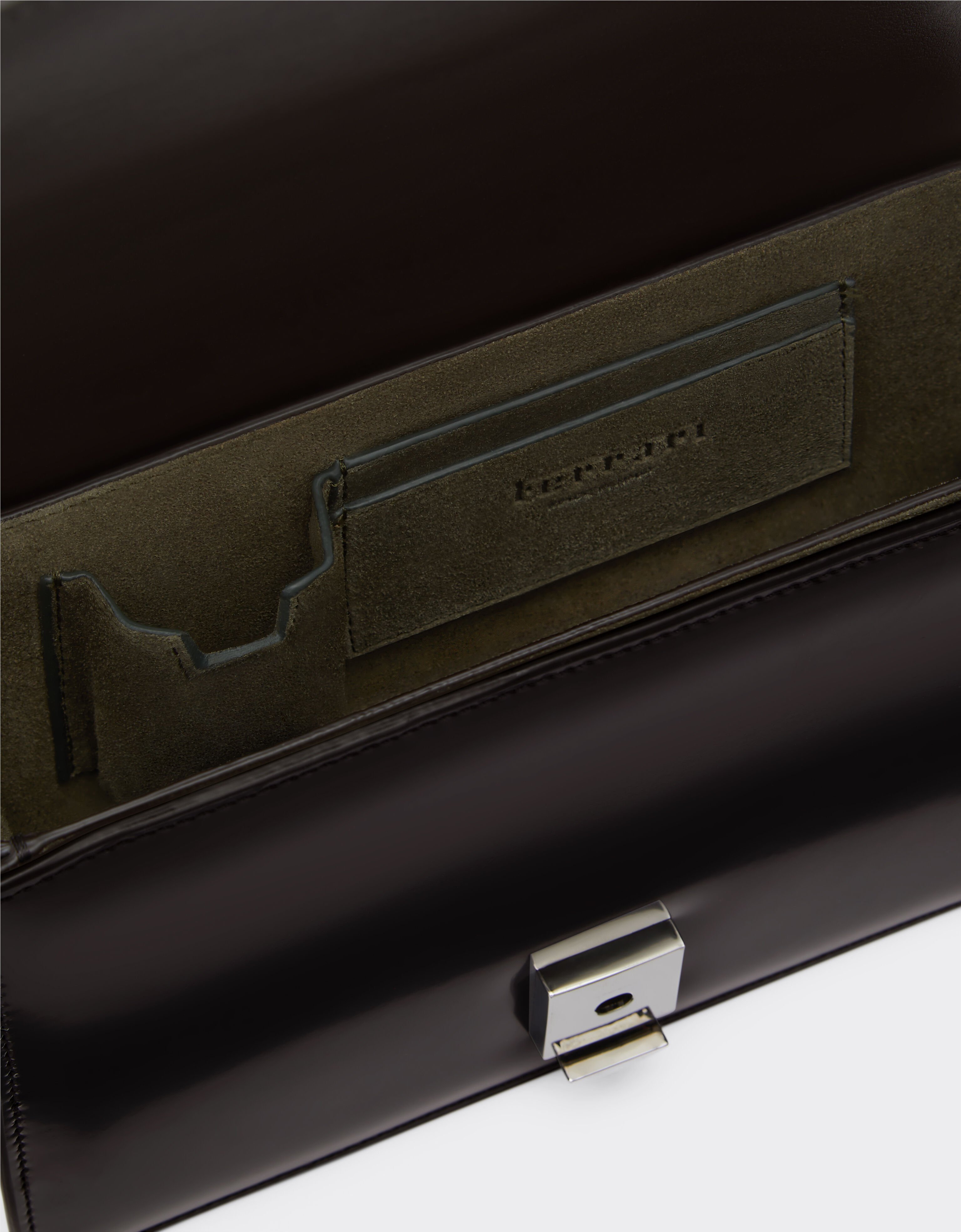Ferrari Ferrari GT crossbody bag in brushed leather Dark Brown 21368f