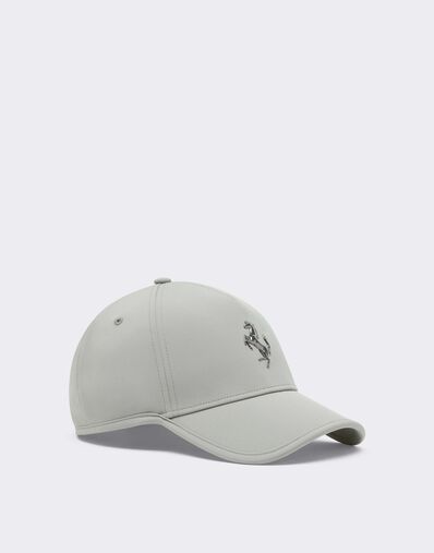 Ferrari Gorra de béisbol con el Cavallino Rampante de metal Olive green CANCP0006WPL0003f
