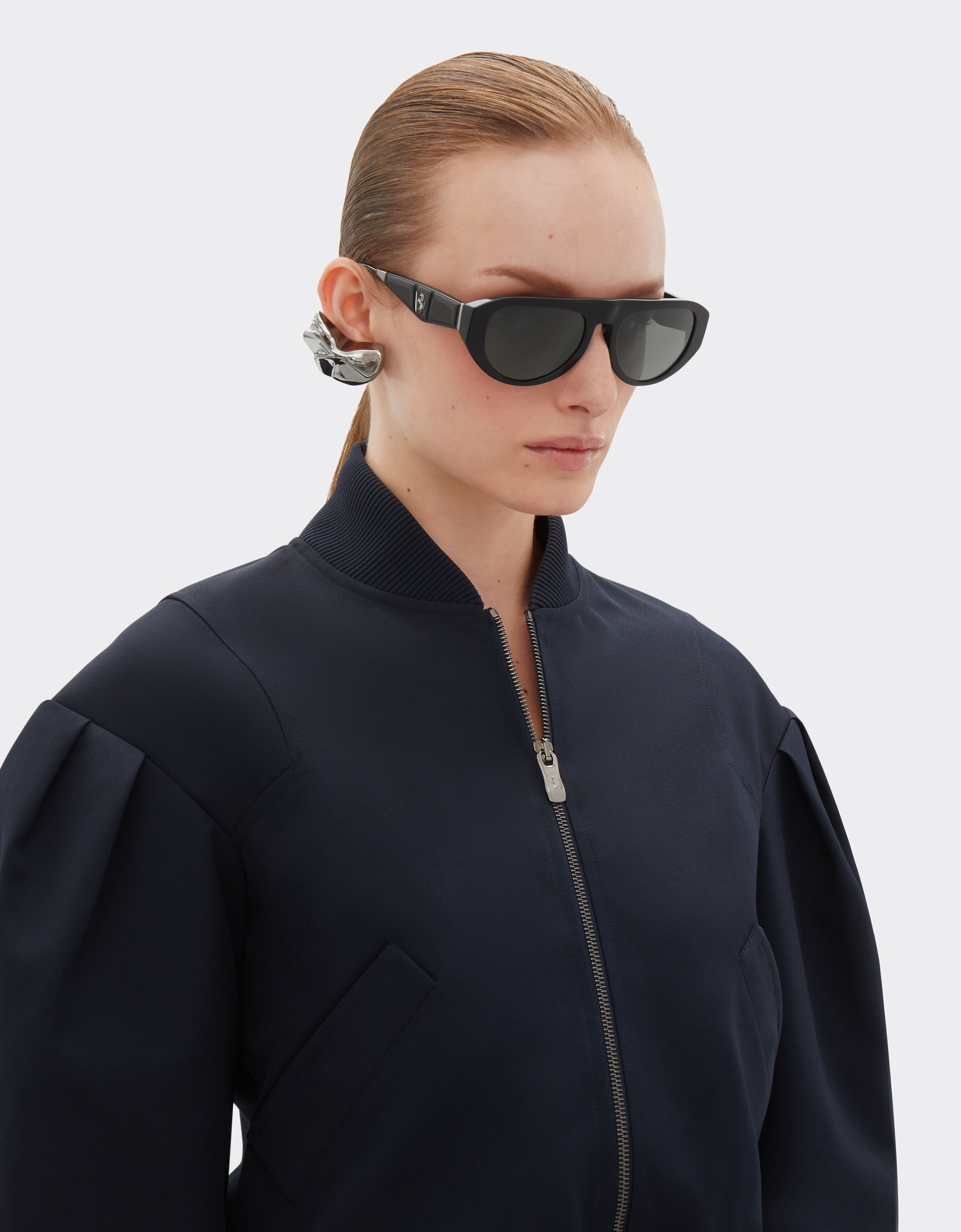Ferrari Ferrari sunglasses in black acetate with polarised grey lens Black F1548f