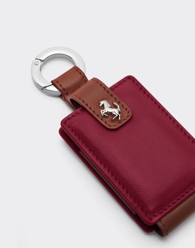 Ferrari Llavero de piel para llave Amuleto Maison Red 50409f