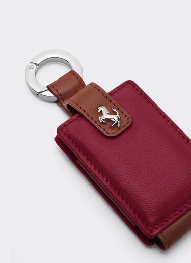Ferrari Leather keyring for Amuleto key Maison Red 50409f