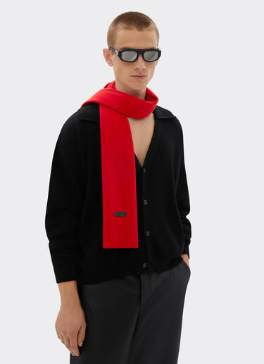 Ferrari Wool and cashmere scarf Rosso Dino 21732f