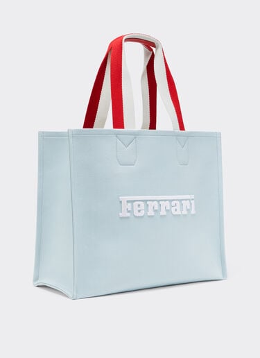 Ferrari x Charles Leclerc canvas tote bag Ferrari Ferrari x Charles Leclerc canvas tote bag Steel Blue 49151f