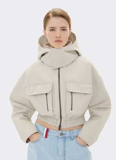 Ferrari x Charles Leclerc cropped gabardine parka Ferrari Ferrari x Charles Leclerc cropped gabardine parka Ecru 22768f