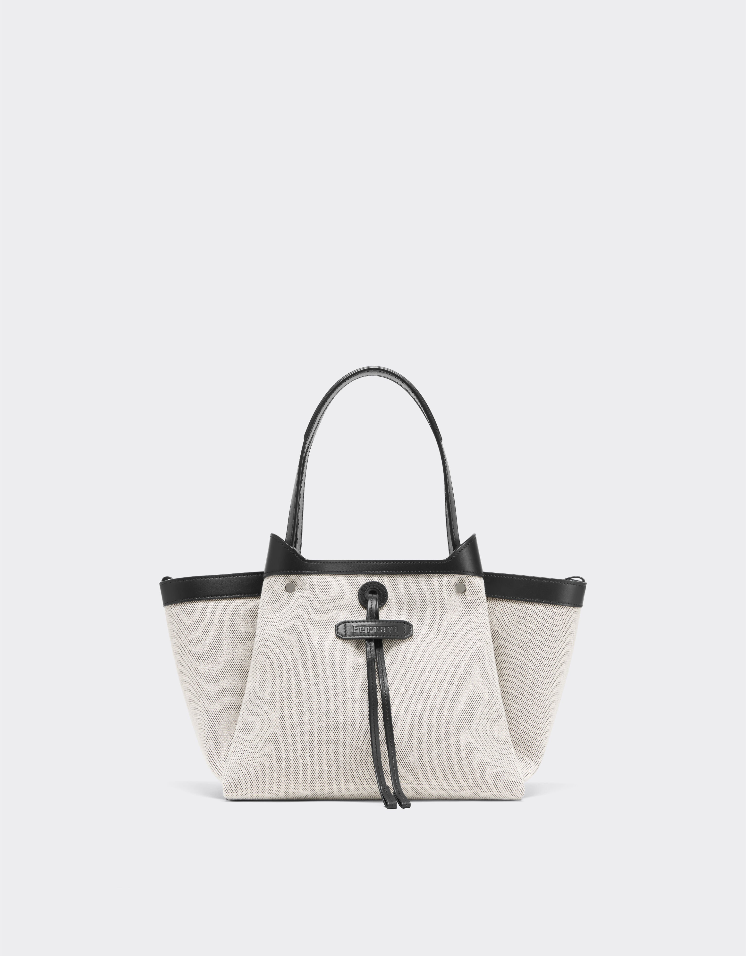 Ferrari Ferrari mini tote bag in canvas and leather Black 21977f