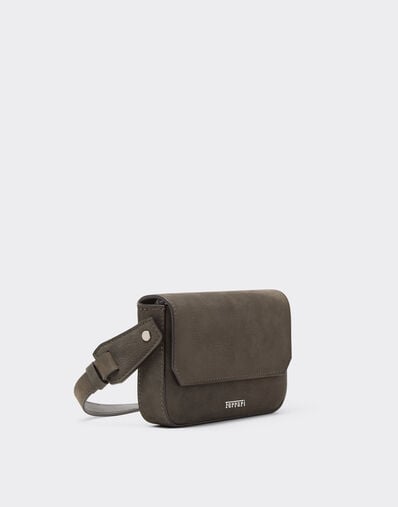 Ferrari Cartera de piel con correa Antracite CBMWC0001YL00066f