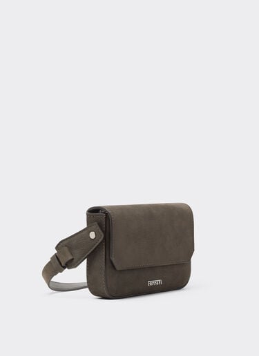 Ferrari Cartera de piel con correa Antracite CBMWC0001YL00066f