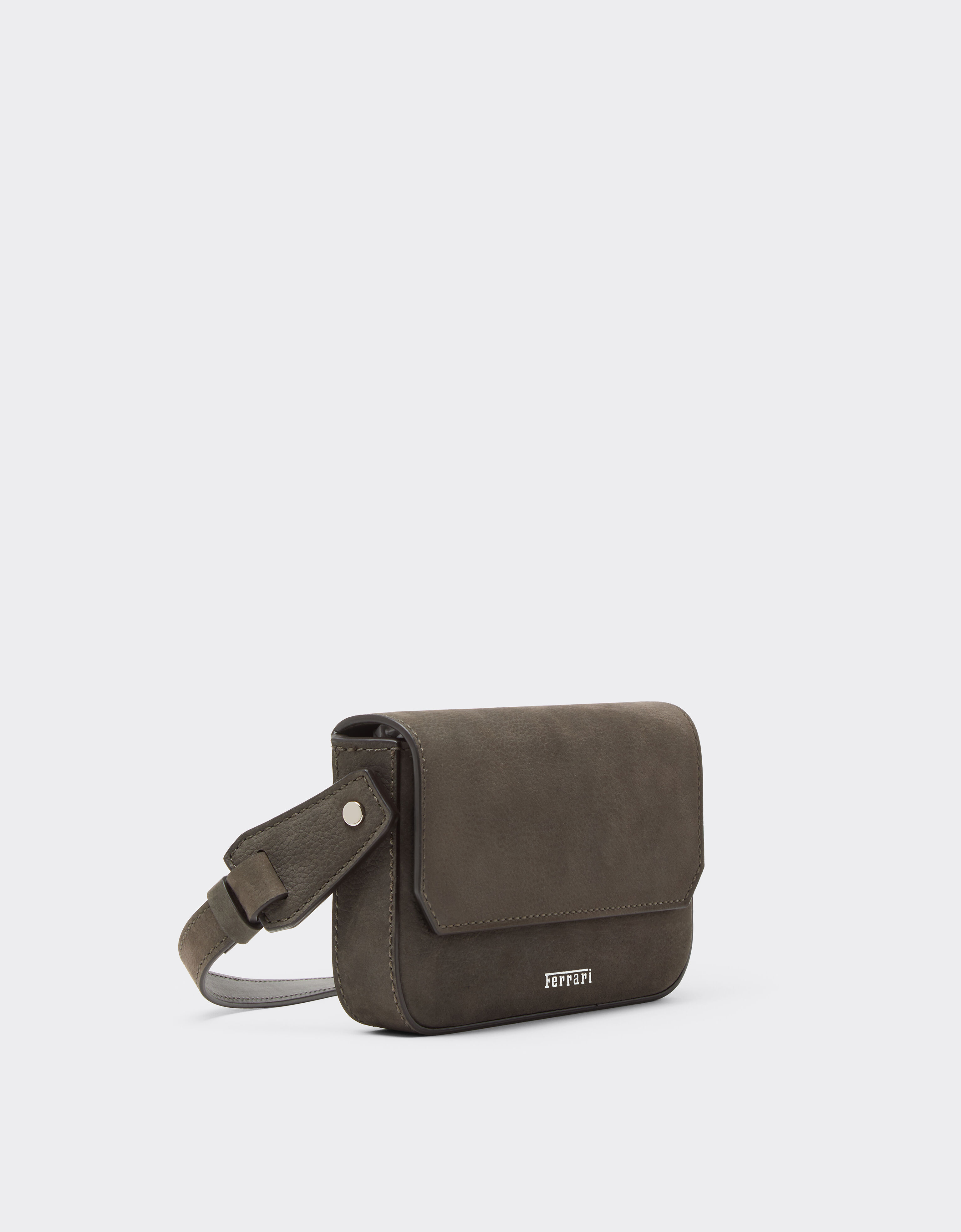 Ferrari Cartera de piel con correa Antracite CBMWC0001YL00066f