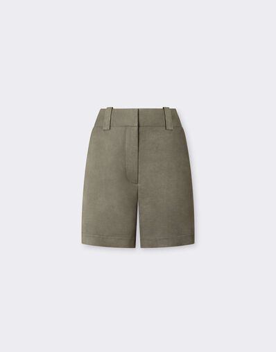 Ferrari コールドダイを施したキャディのショーツ Olive green CWWTR0023WVI0005f
