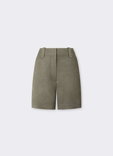Pantalones cortos de cady teñidos en frío Ferrari Pantalones cortos de cady teñidos en frío Olive green CWWTR0023WVI0005f