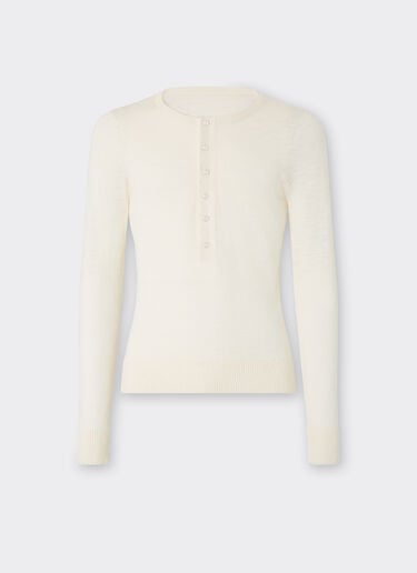 Polo en soie Ferrari Polo en soie Avorio 51128f