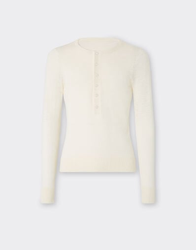 Polo en soie Ferrari Polo en soie Avorio 51128f