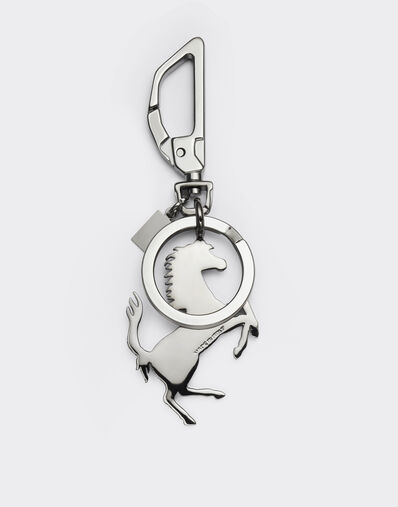 Ferrari Prancing Horse keychain and charm Charcoal 20057f