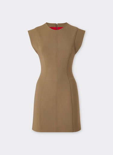 Ferrari Technical cotton dress Khaki Green 50065f