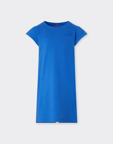 Ferrari Kleid aus Jersey mit Ferrari-Logo Kleinblau 22323fK