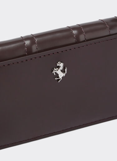 Ferrari GT Ferrari portafoglio bifold in pelle spazzolata Dark brown 21422f