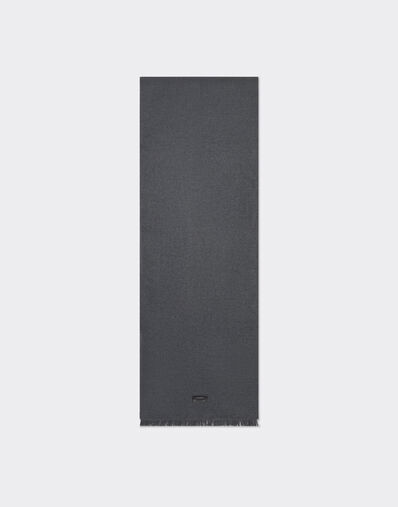 Ferrari Silk velvet scarf Melange grey 21334f