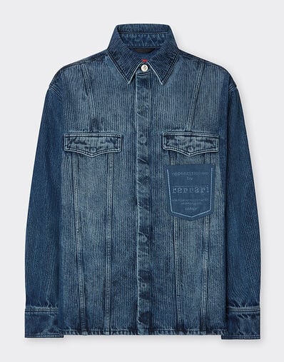 Ferrari Reconditioned by Ferrari denim overshirt jacket Light Denim 50000f