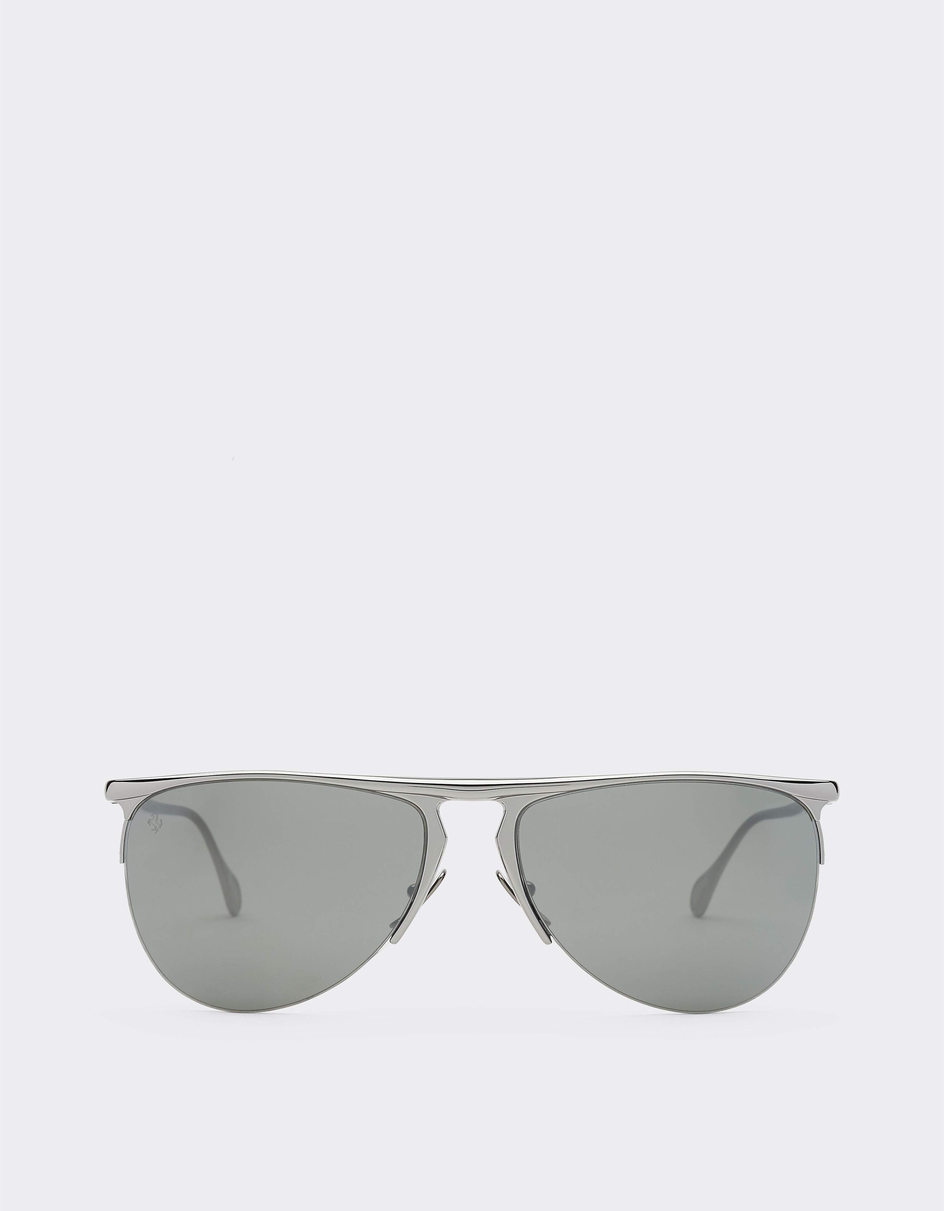 Ferrari Lunettes de soleil Ferrari gunmetal avec verres miroir argentés Gris foncé F1532f