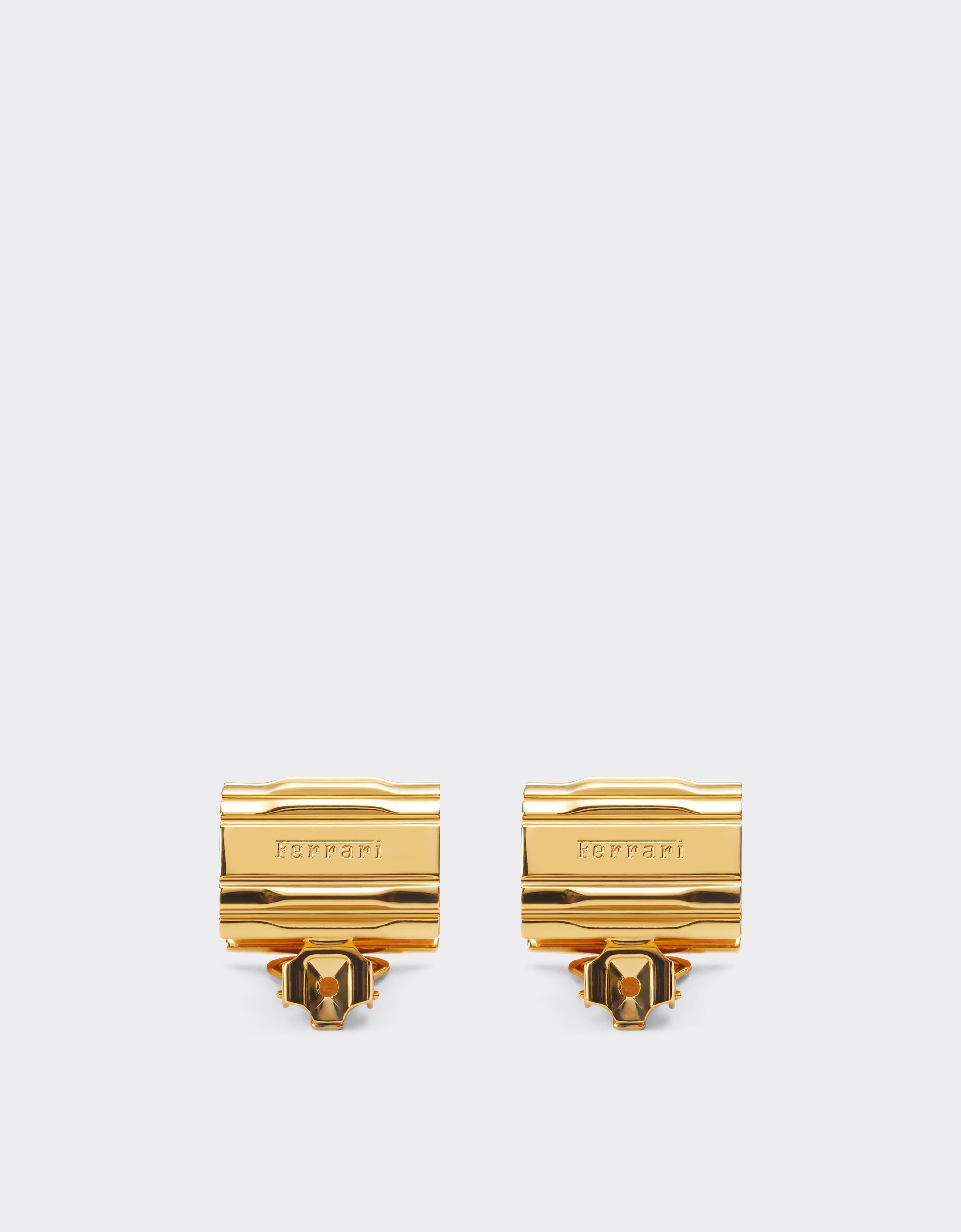 Ferrari Boucles d'oreilles Ferrari en laiton avec finition dorée Gold 21440f