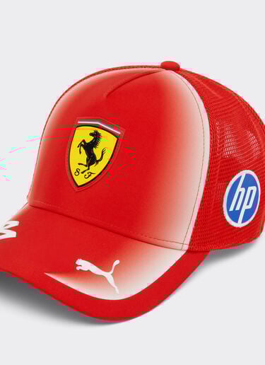 Ferrari Hamilton Replica 2026 PumaTrucker Cap for Scuderia Ferrari HP Rosso LA0HHf