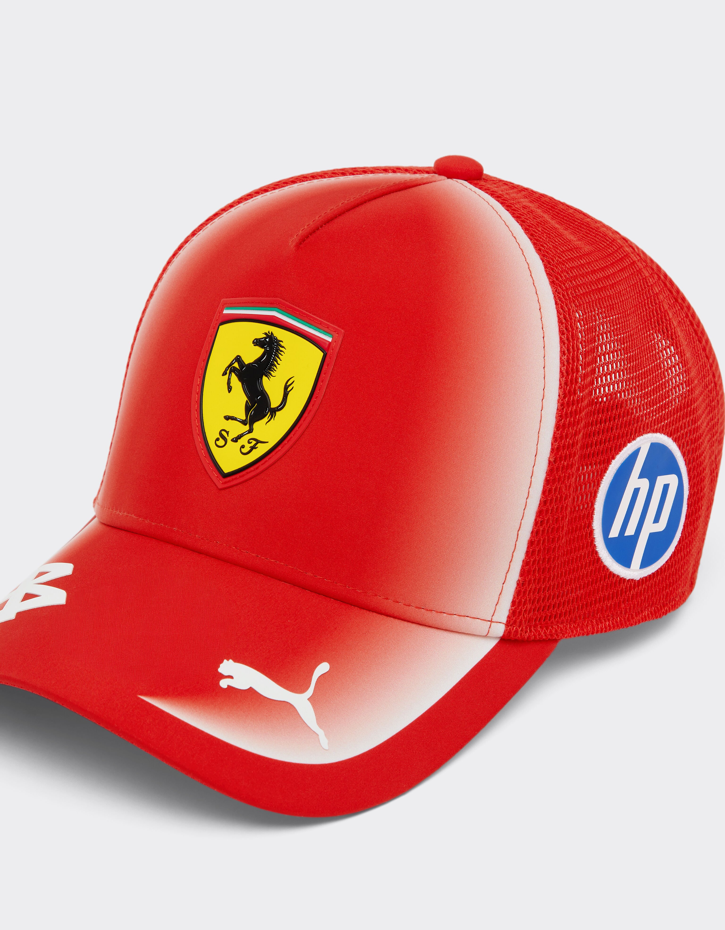 Ferrari Hamilton Replica 2026 PumaTrucker Cap for Scuderia Ferrari HP Rosso LA0HHf