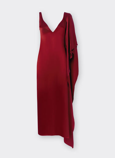 Ferrari Long dress in shiny satin Maison Red 22092f