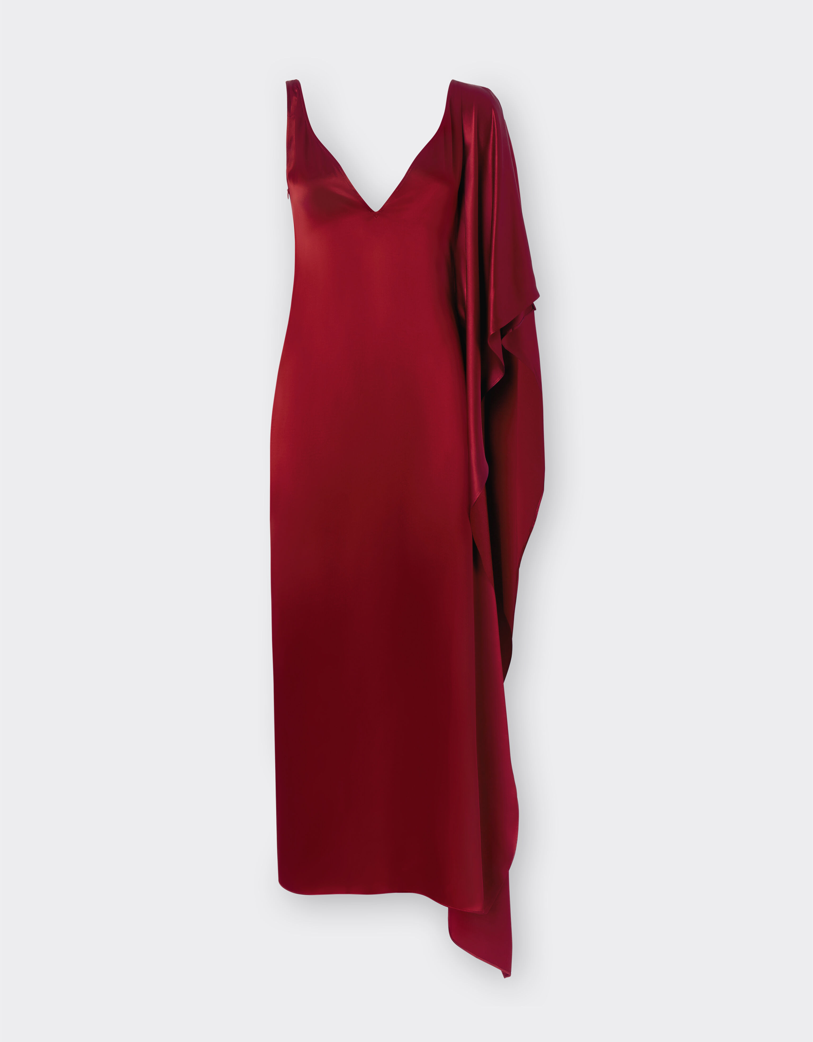 Ferrari Long dress in shiny satin Maison Red 22092f