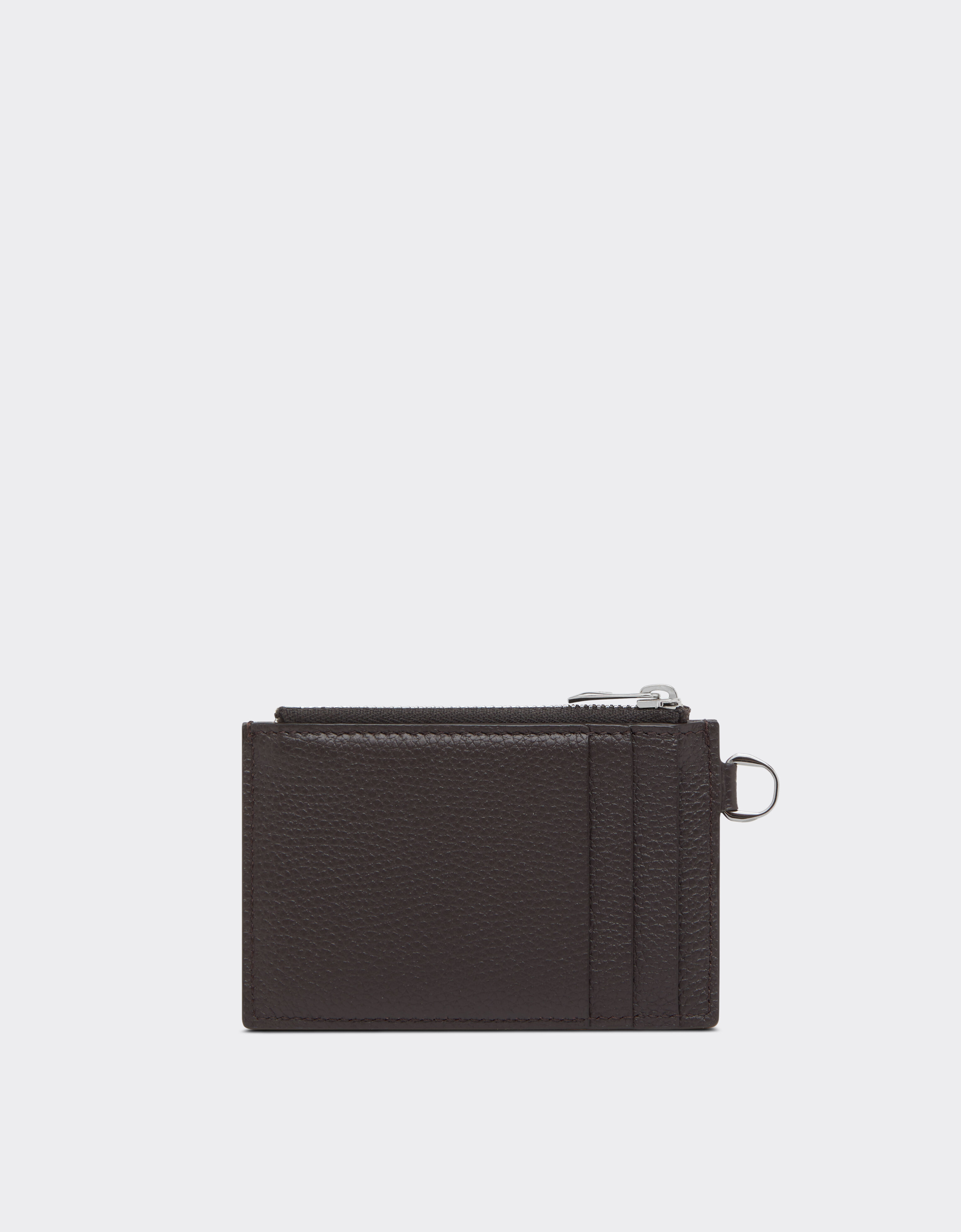 Ferrari Garnet leather card holder Dark brown 50624f