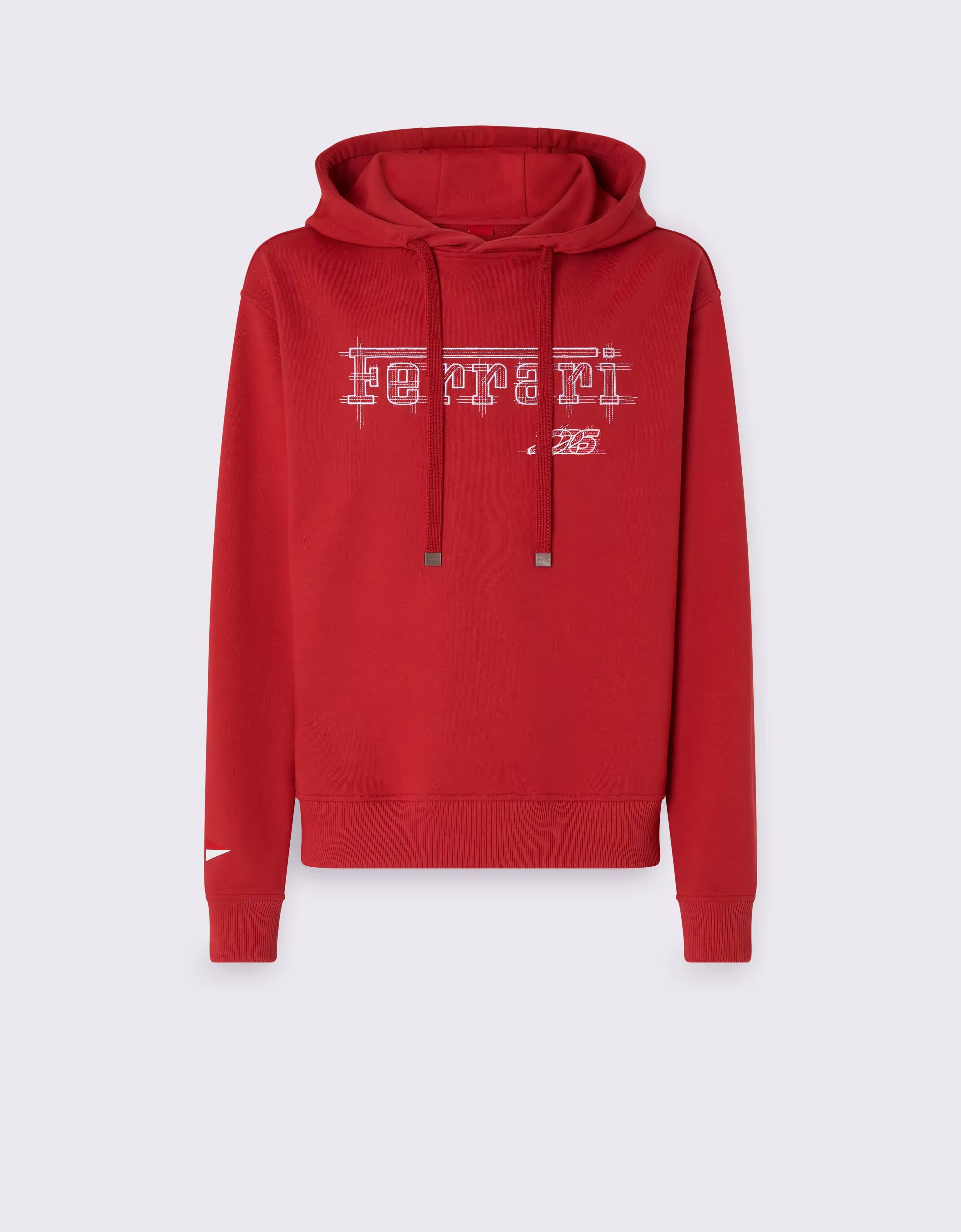 Ferrari-Sweatshirt aus Baumwolle für den GP von Monaco 2026 Ferrari Ferrari-Sweatshirt aus Baumwolle für den GP von Monaco 2026 Rosso Magma CJMSW0051JCO0057f