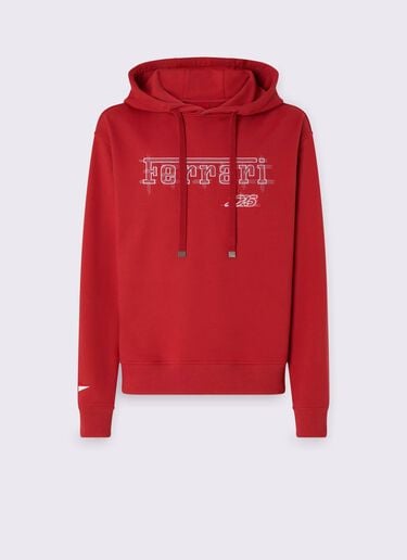 Ferrari-Sweatshirt aus Baumwolle für den GP von Monaco 2026 Ferrari Ferrari-Sweatshirt aus Baumwolle für den GP von Monaco 2026 Rosso Magma CJMSW0051JCO0057f