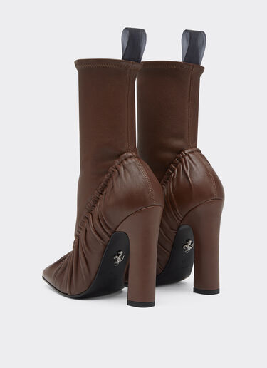 Gathered nappa ankle boot with high heel Ferrari Gathered nappa ankle boot with high heel Hide 21448f
