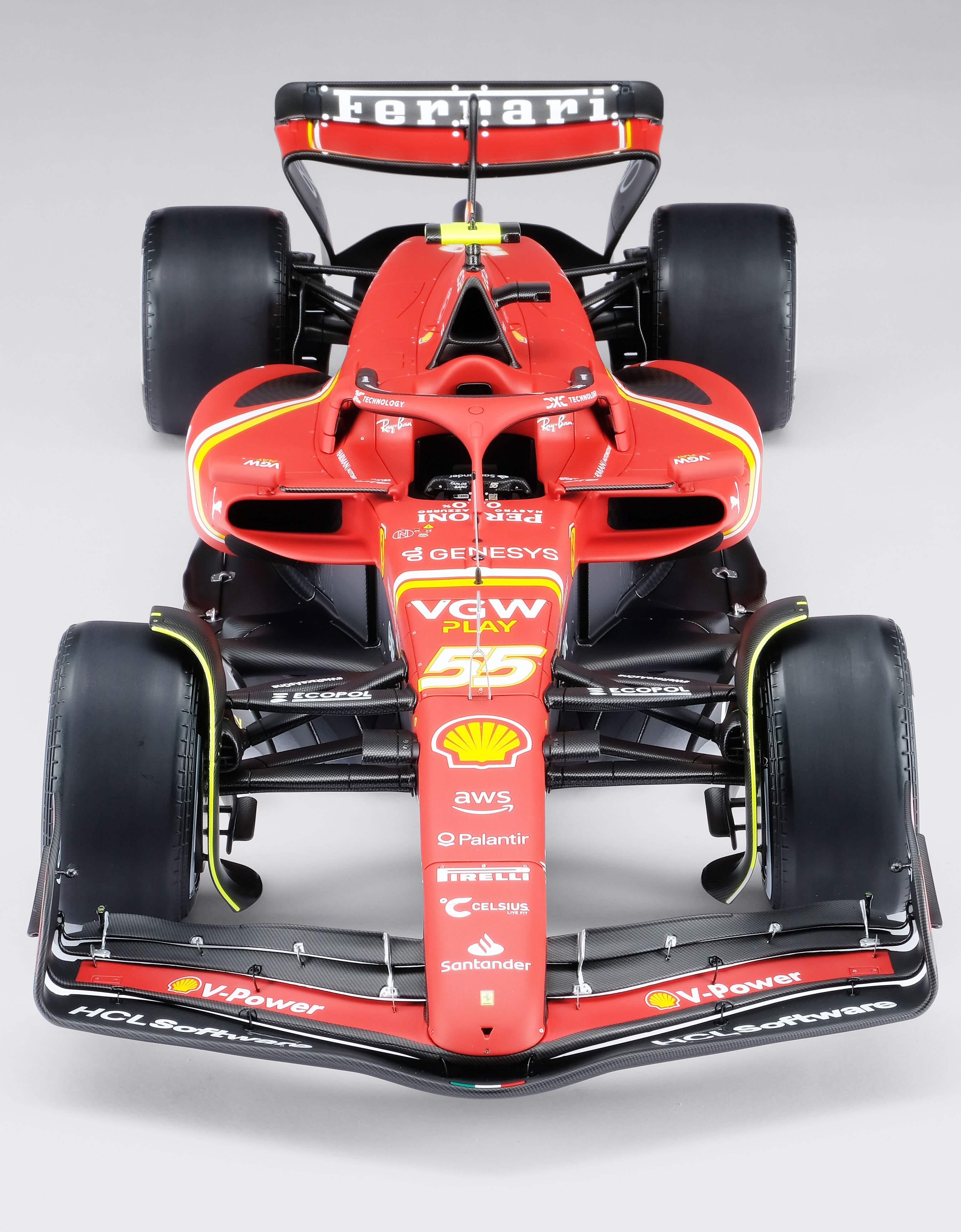 Ferrari 法拉利SF-24卡洛斯·塞恩斯2024年澳大利亚大奖赛模型，比例1:8 赛车红 F1484f