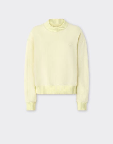 Ferrari Cotton and cashmere sweatshirt Iris Yellow 49941f