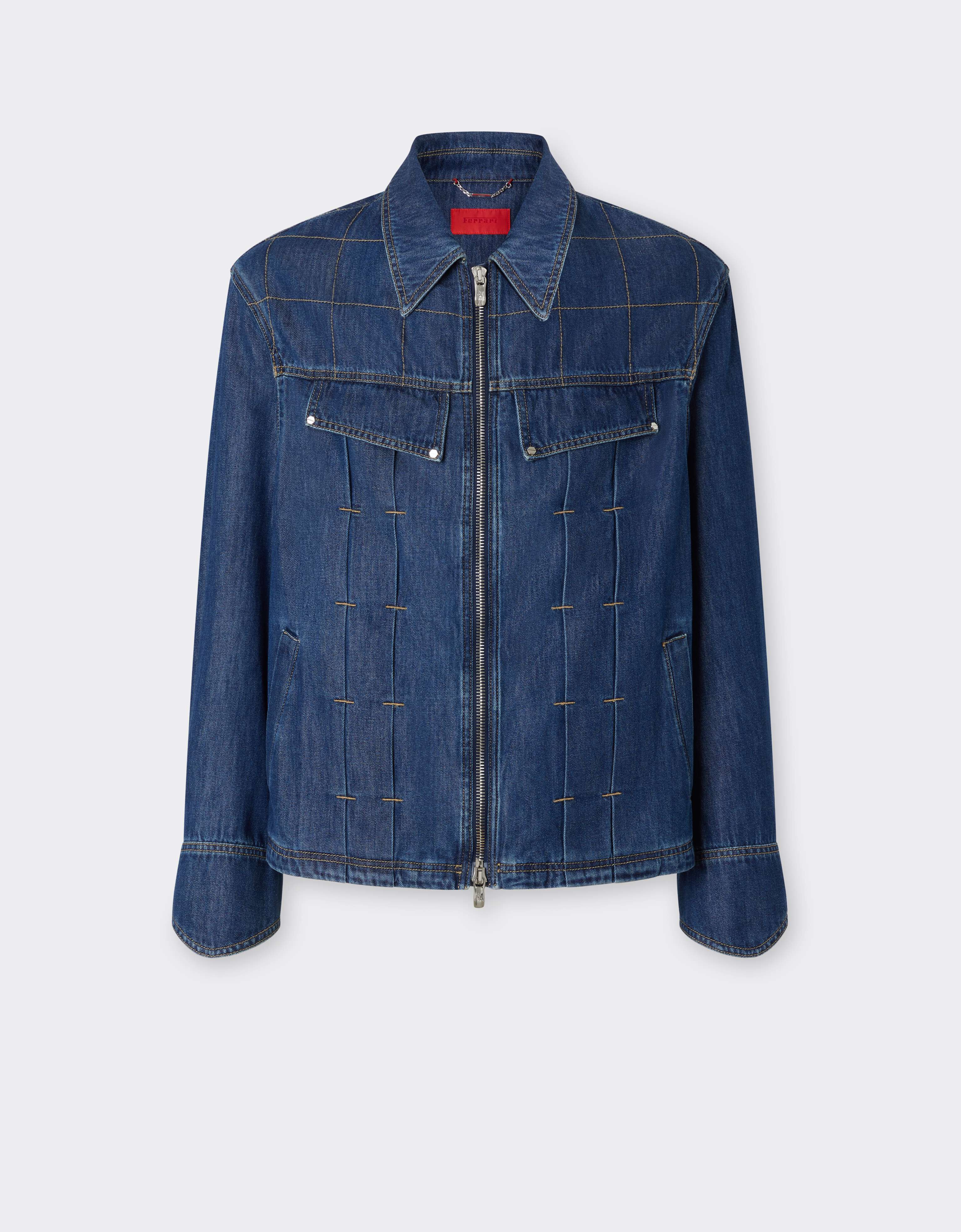 Ferrari Denim Jacket with Topstitching Blu Denim CDMJK0008DCO0014f