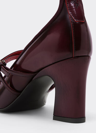 Ferrari Leather Mary Jane pumps Cherry 22732f