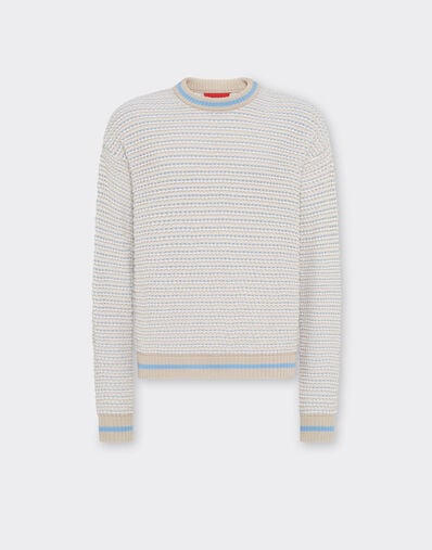 Ferrari Ferrari x Charles Leclerc 3D jumper Ecru 22257f
