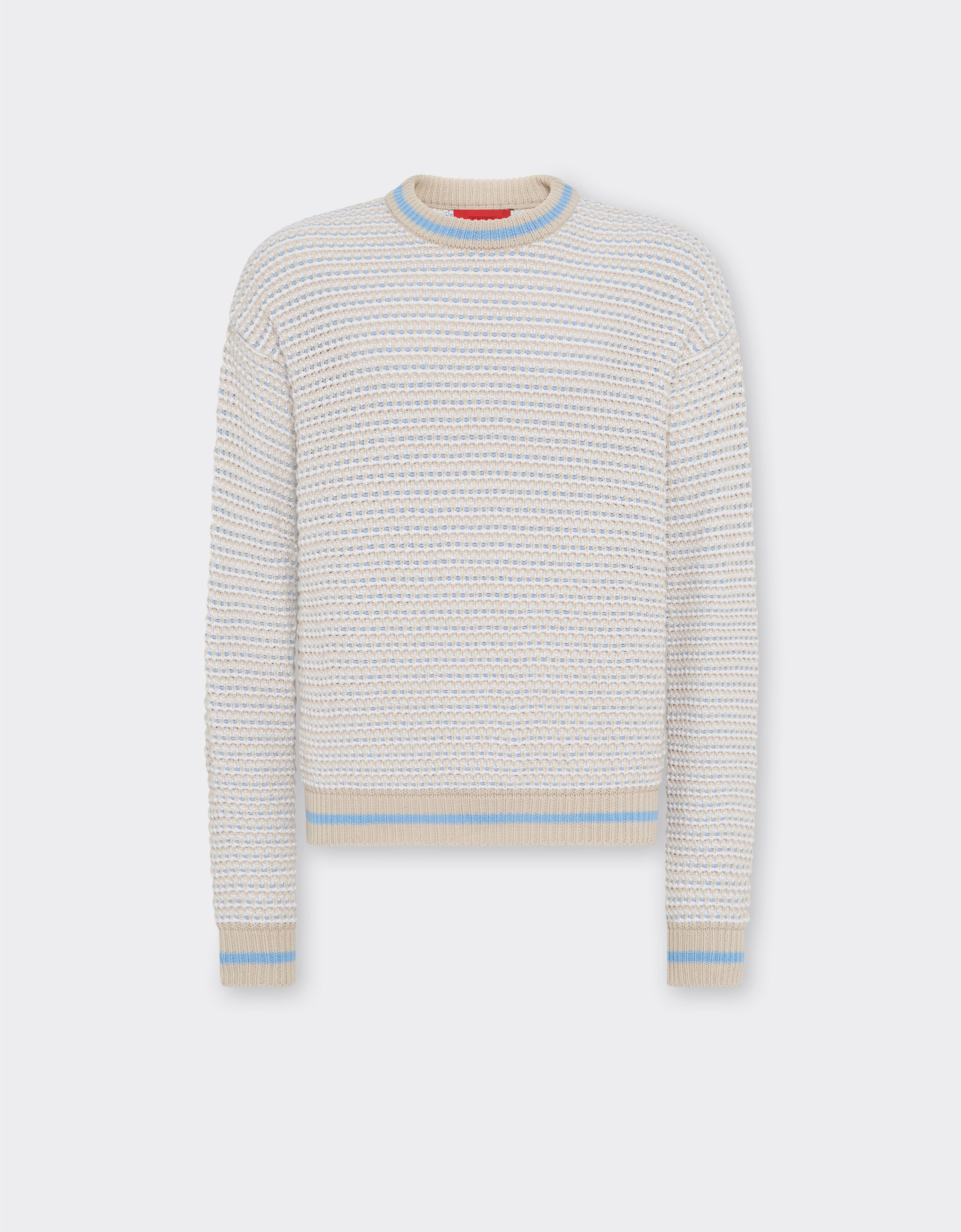 Ferrari Ferrari x Charles Leclerc 3D jumper Ecru 22257f