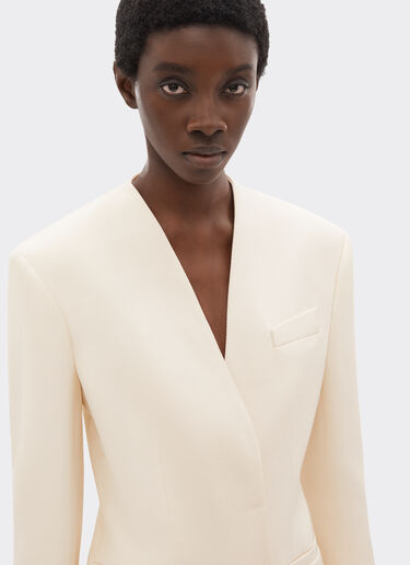 Shantung silk jacket Ferrari Shantung silk jacket Avorio 51430f