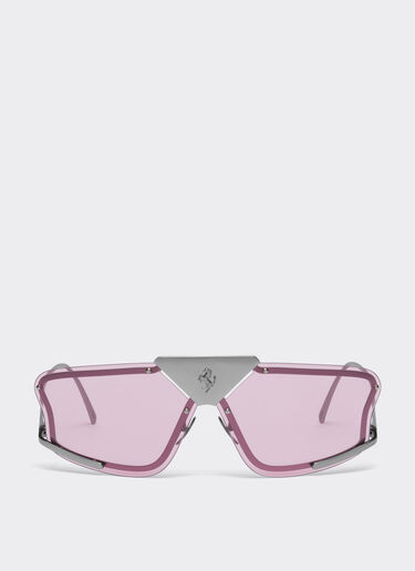 Ferrari Lunettes de soleil Ferrari avec verres roses Argent F1006f