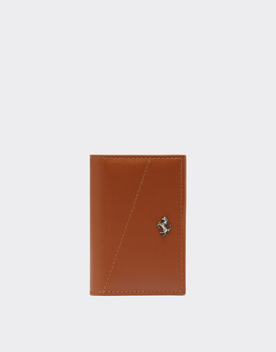 Ferrari Foldable card holder in smooth leather Hide 20616f